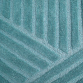 Boulevarde Rugs Teal Illusion Hand-Tufted Wool Rug