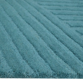 Boulevarde Rugs Teal Illusion Hand-Tufted Wool Rug