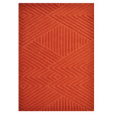 Boulevarde Rugs Rust Illusion Hand-Tufted Wool Rug
