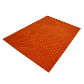 Boulevarde Rugs Rust Illusion Hand-Tufted Wool Rug