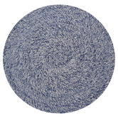 Boulevarde Rugs Navy Orbit Hand-Woven Indoor/Outdoor Round Rug
