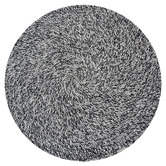 Boulevarde Rugs Black Orbit Hand-Woven Indoor/Outdoor Round Rug