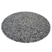 Boulevarde Rugs Black Orbit Hand-Woven Indoor/Outdoor Round Rug