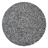 Boulevarde Rugs Ivory &amp; Black Jadon Indoor/Outdoor Round Rug
