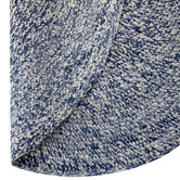 Boulevarde Rugs Ivory &amp; Navy Jadon Indoor/Outdoor Round Rug