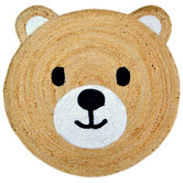 Boulevarde Rugs Ted Kids' Hand-Woven Jute Round Rug