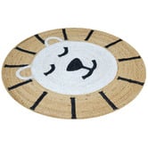 Boulevarde Rugs Nala Kids' Hand-Woven Jute  Round Rug
