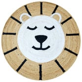Boulevarde Rugs Nala Kids' Hand-Woven Jute  Round Rug