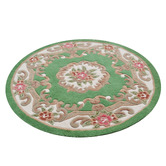 Boulevarde Rugs Green Lativa Hand-Tufted Wool Round Rug