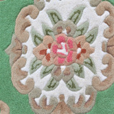 Boulevarde Rugs Green Lativa Hand-Tufted Wool Round Rug