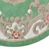 Boulevarde Rugs Green Lativa Hand-Tufted Wool Round Rug
