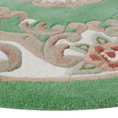 Boulevarde Rugs Green Lativa Hand-Tufted Wool Round Rug