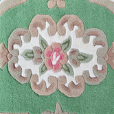 Boulevarde Rugs Green Lativa Hand-Tufted Wool Half-Round Rug