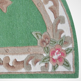 Boulevarde Rugs Green Lativa Hand-Tufted Wool Half-Round Rug