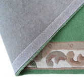 Boulevarde Rugs Green Lativa Hand-Tufted Wool Half-Round Rug