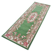 Boulevarde Rugs Green Lativa Hand-Tufted Wool Runner