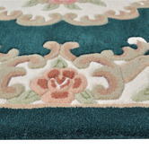 Boulevarde Rugs Turquoise Lativa Hand-Tufted Wool Rug