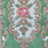 Boulevarde Rugs Green Lativa Hand-Tufted Wool Runner
