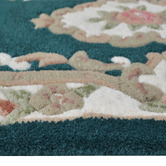 Boulevarde Rugs Turquoise Lativa Hand-Tufted Wool Rug