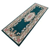 Boulevarde Rugs Turquoise Lativa Hand-Tufted Wool Runner