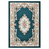 Boulevarde Rugs Turquoise Lativa Hand-Tufted Wool Rug