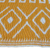 Boulevarde Rugs Yellow Fergus Reversible Outdoor Floor Mat