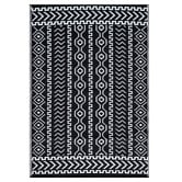 Boulevarde Rugs Black Fergus Reversible Outdoor Floor Mat