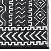 Boulevarde Rugs Black Fergus Reversible Outdoor Floor Mat