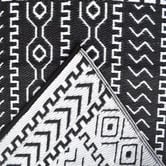 Boulevarde Rugs Black Fergus Reversible Outdoor Floor Mat