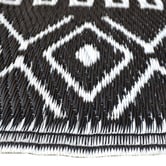 Boulevarde Rugs Black Fergus Reversible Outdoor Floor Mat