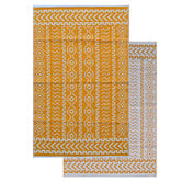Boulevarde Rugs Yellow Fergus Reversible Outdoor Floor Mat