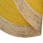 Boulevarde Rugs Gold George Braided Jute Round Rug