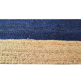 Boulevarde Rugs Navy Blue George Braided Jute Rug