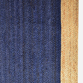 Boulevarde Rugs Navy Blue George Braided Jute Rug