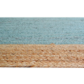 Boulevarde Rugs Teal Blue George Braided Jute Rug