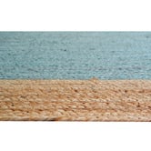 Boulevarde Rugs Teal Blue George Braided Jute Rug