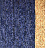 Boulevarde Rugs Navy Blue George Braided Jute Rug