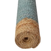 Boulevarde Rugs Teal Blue George Braided Jute Rug