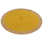 Boulevarde Rugs Gold George Braided Jute Round Rug