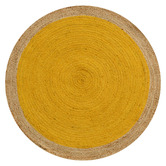 Boulevarde Rugs Gold George Braided Jute Round Rug
