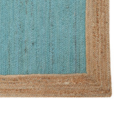 Boulevarde Rugs Teal Blue George Braided Jute Rug