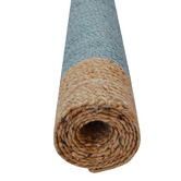 Boulevarde Rugs Teal Blue George Braided Jute Rug