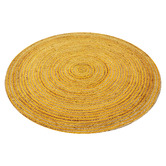 Boulevarde Rugs Gold Spiral Braided Jute Round Rug