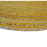 Boulevarde Rugs Gold Spiral Braided Jute Round Rug
