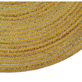 Boulevarde Rugs Gold Spiral Braided Jute Round Rug