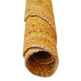 Boulevarde Rugs Gold Spiral Braided Jute Round Rug
