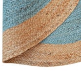 Boulevarde Rugs Teal Blue Spiral George Braided Round Rug