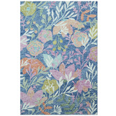 Boulevarde Rugs Blue Floral Evara Wool Rug
