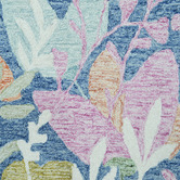 Boulevarde Rugs Blue Floral Evara Wool Round Rug
