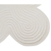 Boulevarde Rugs Vanilla Swirl Shaped Wool Rug